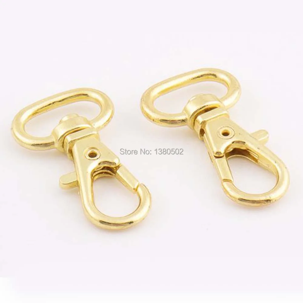 

10pcs32*13mm Light Gold color Dog Hook Swivel Snap Hooks for webbing bag accessories