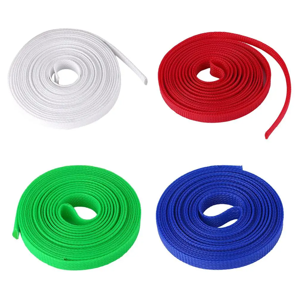 Wire Cable Sleeve Tight Nylon Braided Sleeving Mesh 5m 10mm Shock