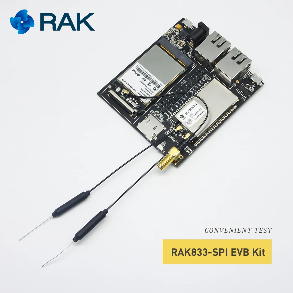 RAK833 SPI SX1301Chip 868/915 МГц промышленный мини концентратор PCIe LoRa Gateway поддержка