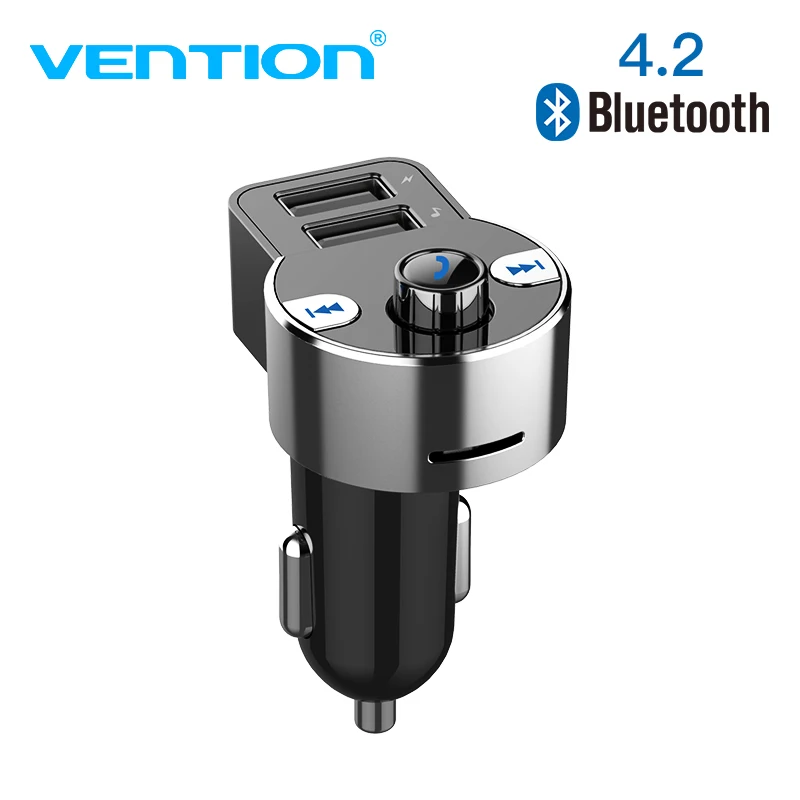 

Vention Bluetooth 5V 3.1A Car Charger Music Player FM Fast Charge for iPhone 8 X for Samsung Control MP3 Player SD card Support