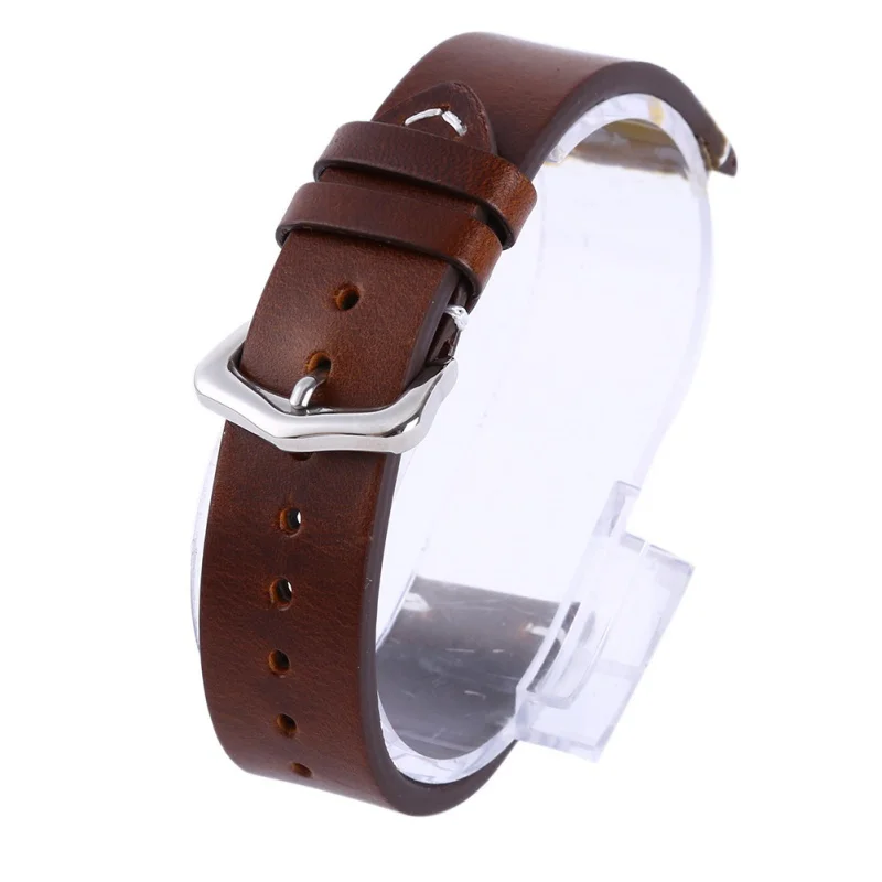 Кожаный ремешок для часов ручной работы коричневый черный 18 20 22 мм|wrist watch band|watch