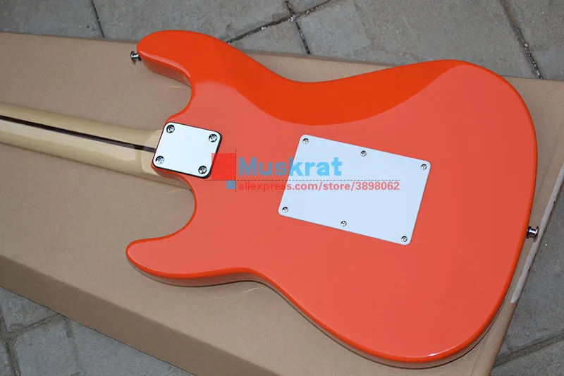 Электрический Гитары ST orange изделие 6 Строки Гитары дать в подарок рюкзак набрать срез