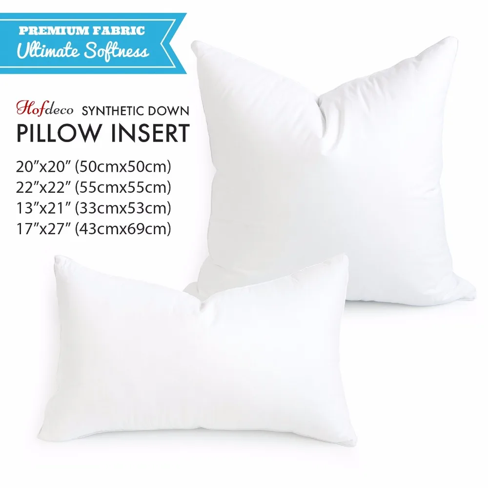 Hofdeco Synthetic Down Alternative Heavy Weight Decorative Pillow