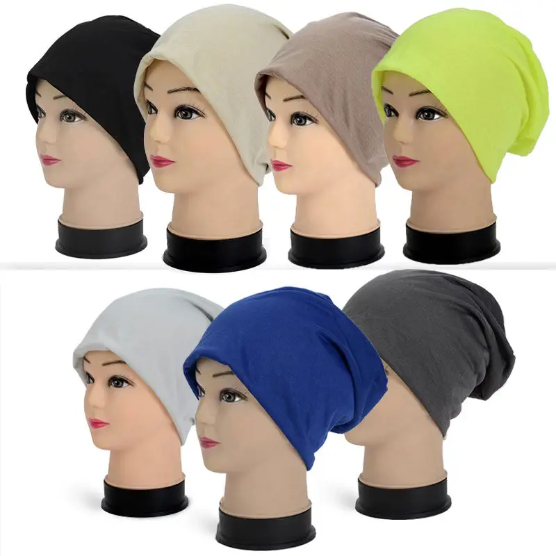 Модные теплые зимние шапки унисекс для мужчин и женщин, хлопковые однотонные вязаные зимние головные уборы для мужчин и женщин, шапки бини