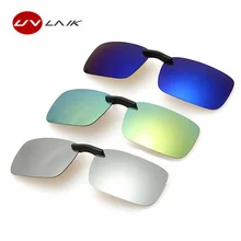 UVLAIK, зеркальные солнцезащитные очки, мужские, поляризационные линзы, солнцезащитные очки, очки ночного видения, солнцезащитные очки, флип-ап, на клипсе, очки для близорукости