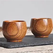 1 шт. 5,5 см деревянная чайная чашка древесины Кофе Чай пиво, сок кружка для молока примитивные ручной работы из натурального инструменты для кухни дома#4J12