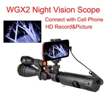 WGX2 HD ночного видения Rilfescope 1280х720 Дисплей ночного видения охотничий прицел цифровой ИК ночного видения прицел Оптический Диапазон 200 метров