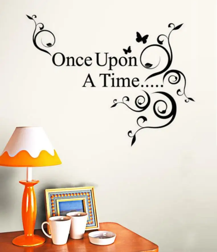 Home Decor однажды Home Decor Wall Стикеры наклейка Спальня винил Книги по искусству настенной Стикеры дома Deco mirror JU27