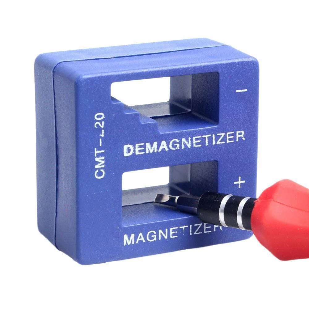 Синий Magnetizer размагничивания для отвертки Советы отверток магнитные Палочки Up Tool