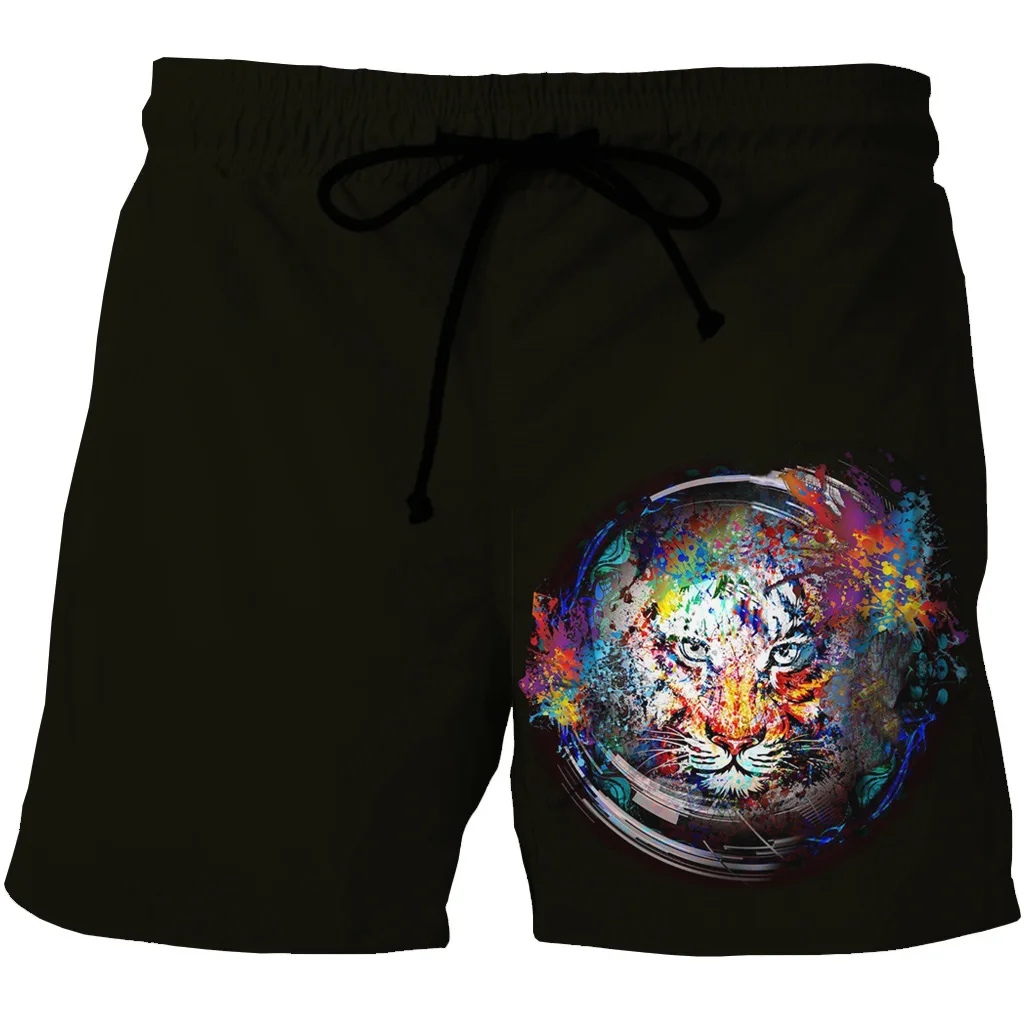 Galaxy Voyage Indian Red Boys Mens Swim Trunks Surf Pants 3D Swimming Trunks Board Shorts for Men