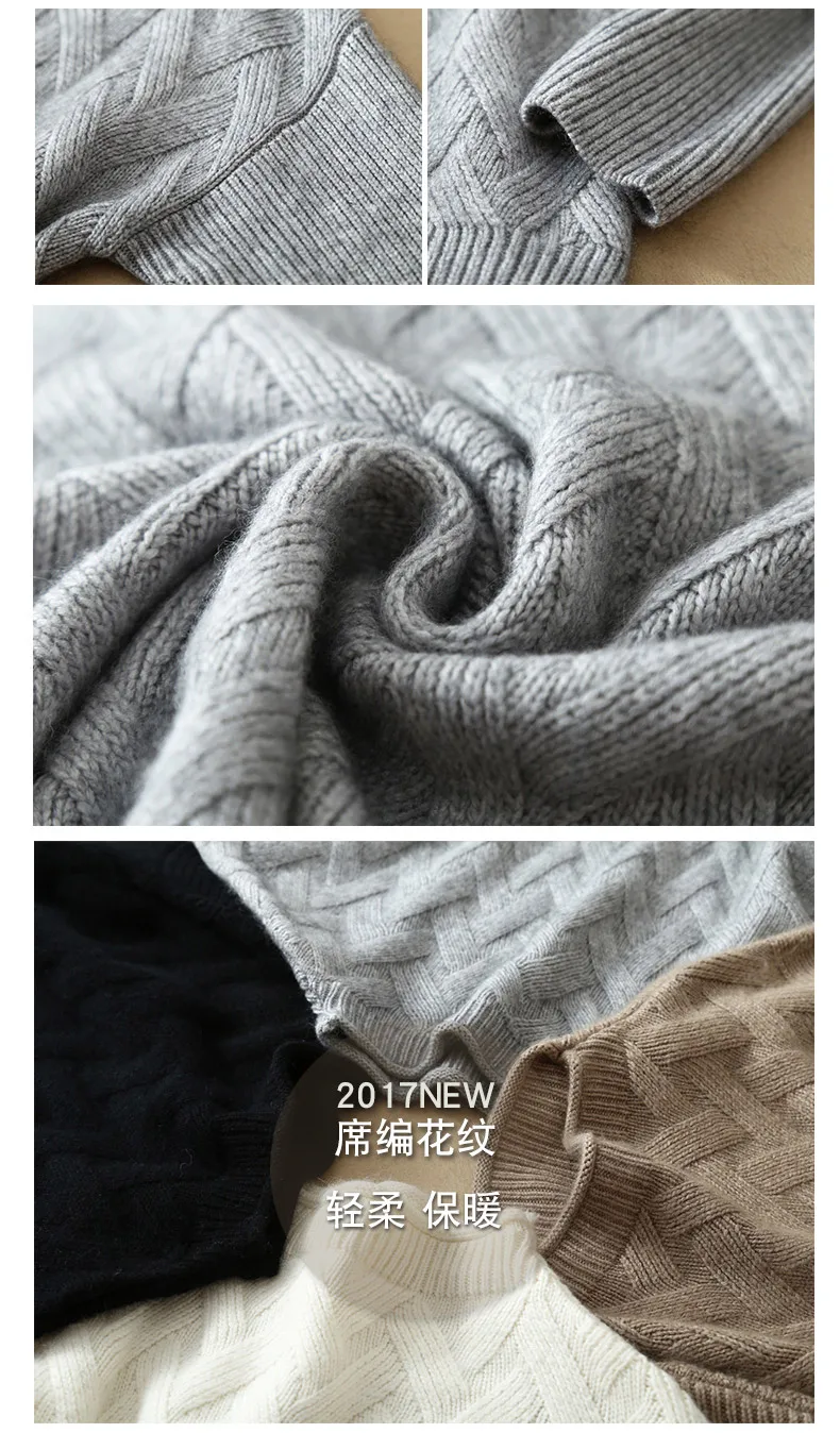 19 зимний свитер для женщин из чистого кашемира пуловер крест Аргайл узор Леди Теплый свитер