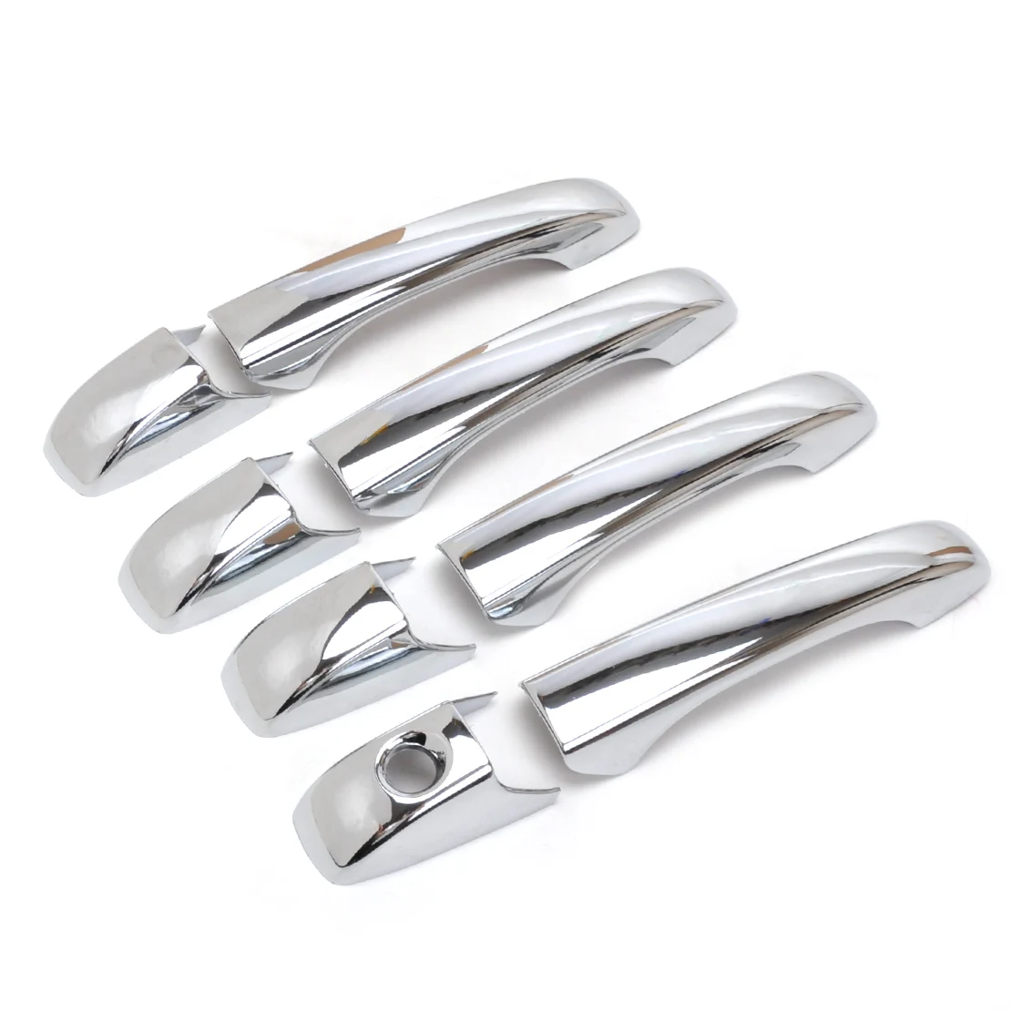 

CITALL Car Exterior Decal ABS Chrome Door Handle Cover Trim Sticker for Dodge Journey Avenger Chrysler 300C Jeep Grand Cherokee