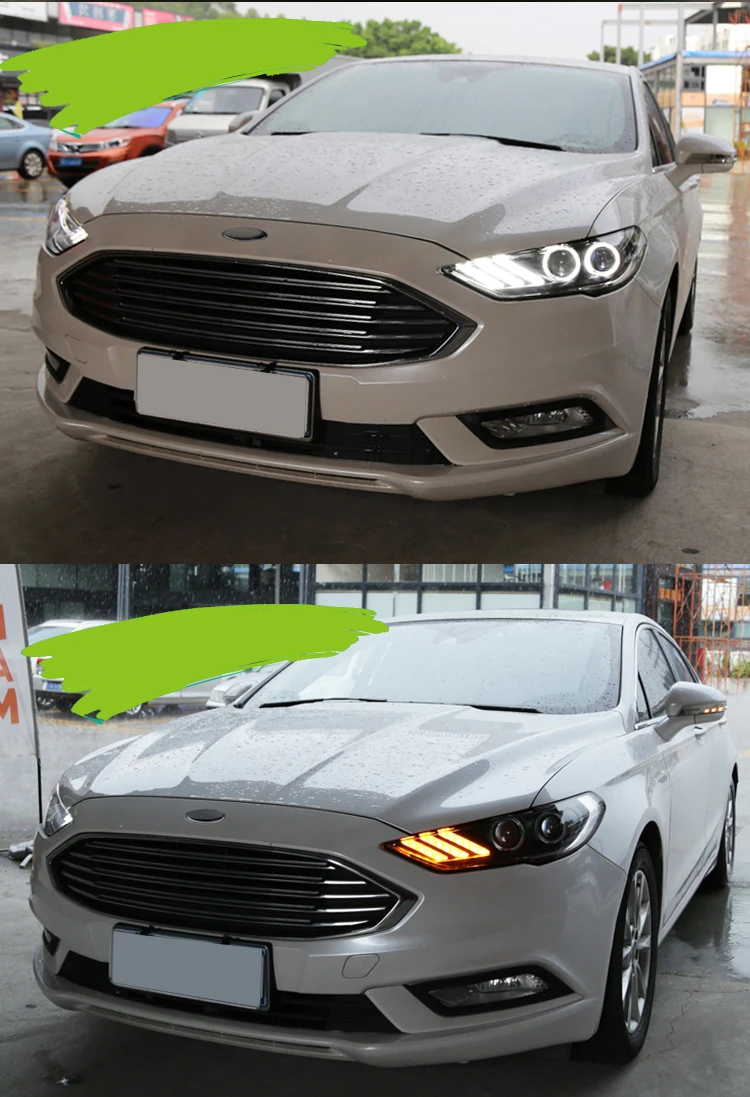 Автомобильный Стайлинг корпус передней фары для Ford mondeo фары фары, светодиодные фары DRL Объектив Двойной Луч би-ксеноновых фар, Высокопрочная конструкция