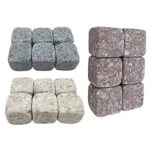 6 шт./компл. натуральный Виски камни просеивания холодные охладители пива виски рок Свадебный подарок Рождественский бар аксессуары