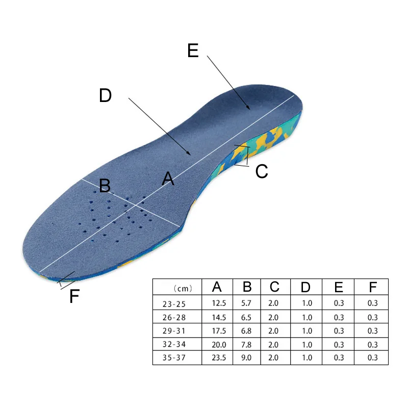 1 пара Дети плоские свода стопы Поддержка стельки Orthotic ортопедические для обуви