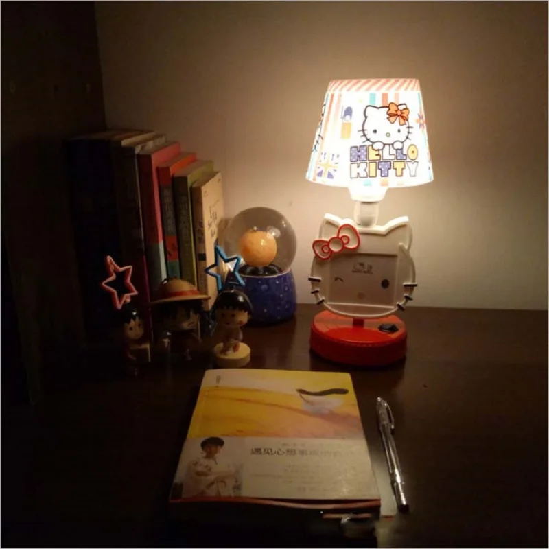  Pink/Red LED Table Lamps Hello Kitty Night Lights Picture frame Reading Lamps for Children Bedroom  - 32866412659