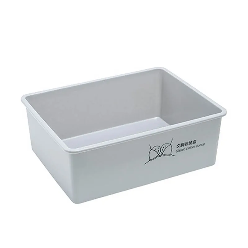 Носки для девочек бюстгальтер Пластик коробка ящики для хранения организаторов квадратное нижнее белье Органайзер для шкафа, гардероба ящик для хранения ящика Органайзеры - Цвет: grey