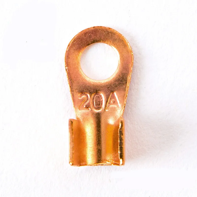 

50Pcs 20A Copper Battery Cable Connector Terminal Crimping 1.5-6mm2 Wire