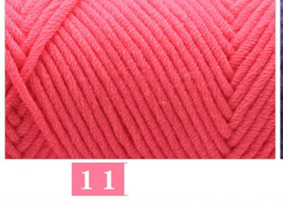 1 шт. цветная толстая пряжа для вязания детей, шерстяная пряжа для ручного вязания 100 г - Цвет: 11