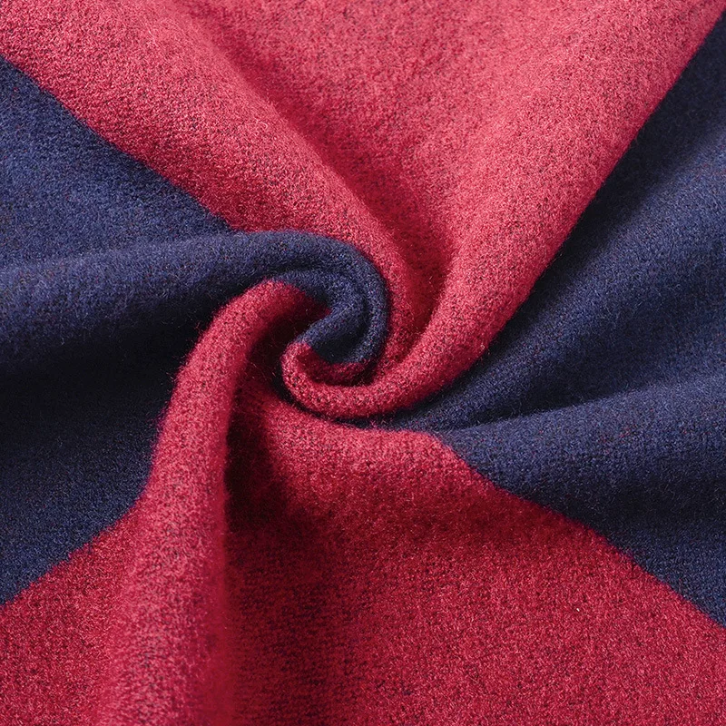 Модный Роскошный брендовый зимний Повседневный кашемировый теплый мужской деловой шарф в клетку, длинный шарф, вязаный толстый шарф HY123
