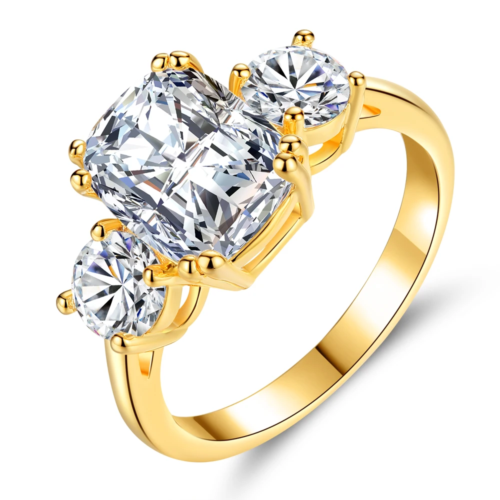 Silver Ring silver 925 Fashion jewelry gift for woman luxury Gold Color IFZHOAJV | Украшения и аксессуары