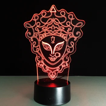 

3D Peking Opera LED Lamp Unique Chinese Style Innovative Gadget Decor 7 Colors Changing Night Light USB Home lighting RC Gift