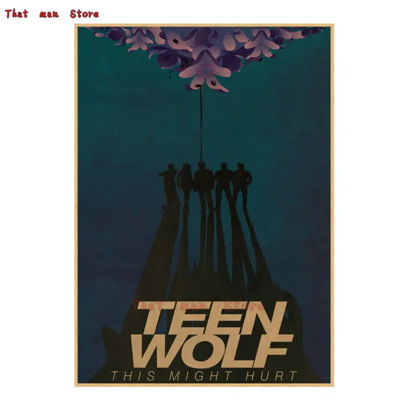 Украшение для дома Teen Wolf плакат из крафт фильма наклейки на стену с рисунком