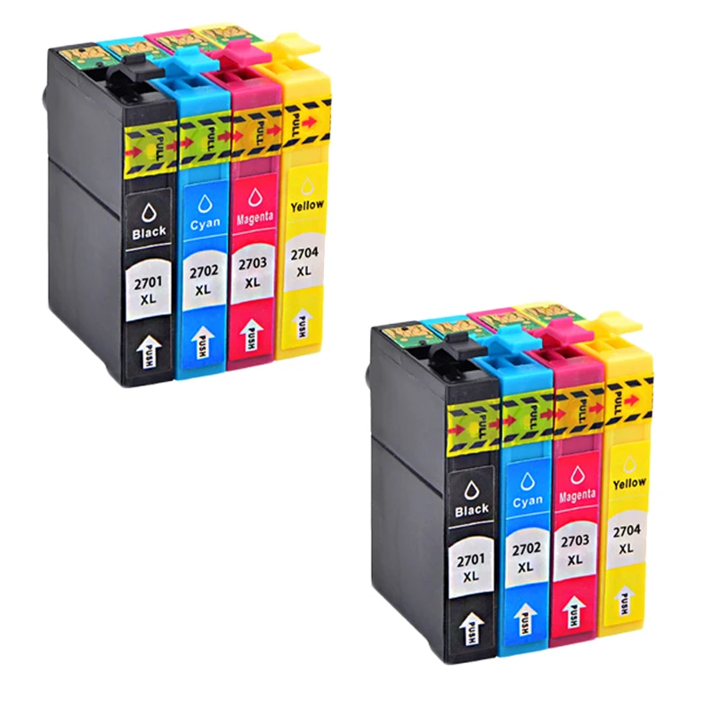 Картридж чернильный NoEnNam8pcs T2701 T2702 T2703 T2704 Epson Staff Pro WF 3620DWF 3640DTWF 7110DTW 7610DWF 7620DTWF printer