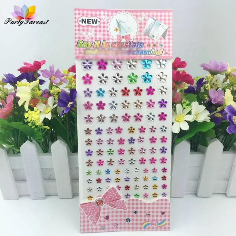 

101pcs/sheet Multicolor Rhinestones Sticker Acrylic DIY Crystal Applique Selfstickers for Bags Garment Phone Nails Decoration