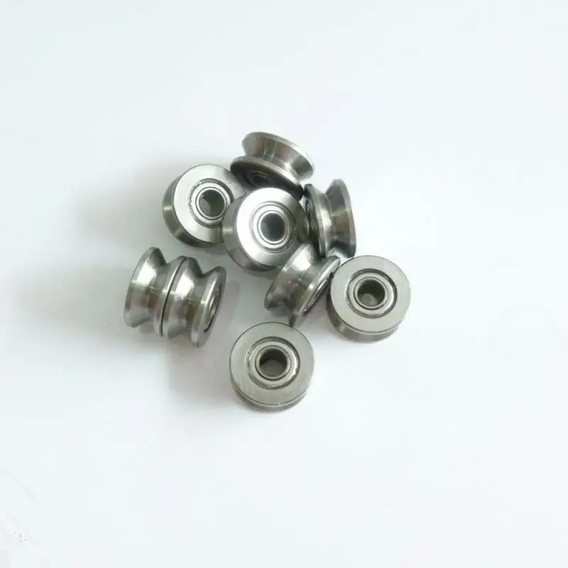 

5PCS/LOT BS053 V624ZZ Miniature Bearings 4mm*13mm*6 mm V-shaped channel Bearings Track bearing pulley bearing With V groove
