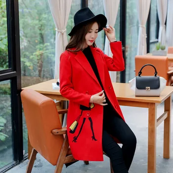 

Korean Version Women Plus Cotton Coat Slim Pattern Office Lady Cartoon Outerwear Turn-down Collar Long Sleeves Jackets DY46