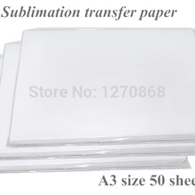 Best Qualtiy A3 сублимации трансферная бумага для полиэфирной ткани 50 листов один мешок