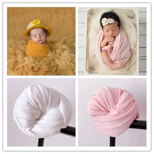 50*150 см новорожденных Фото обертывание s младенческий костюм хлопок лен пеленать обертывание для маленьких мальчиков и девочек Фотография реквизит фон