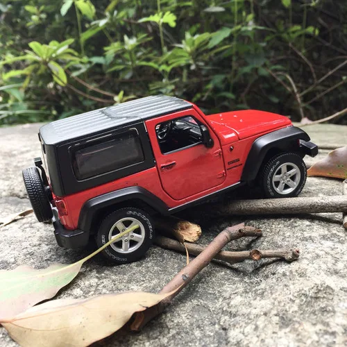 1/32 JEEP Wrangler Модели моделирования сплава Модель автомобиля игрушки предметы мебели - Цвет: Красный