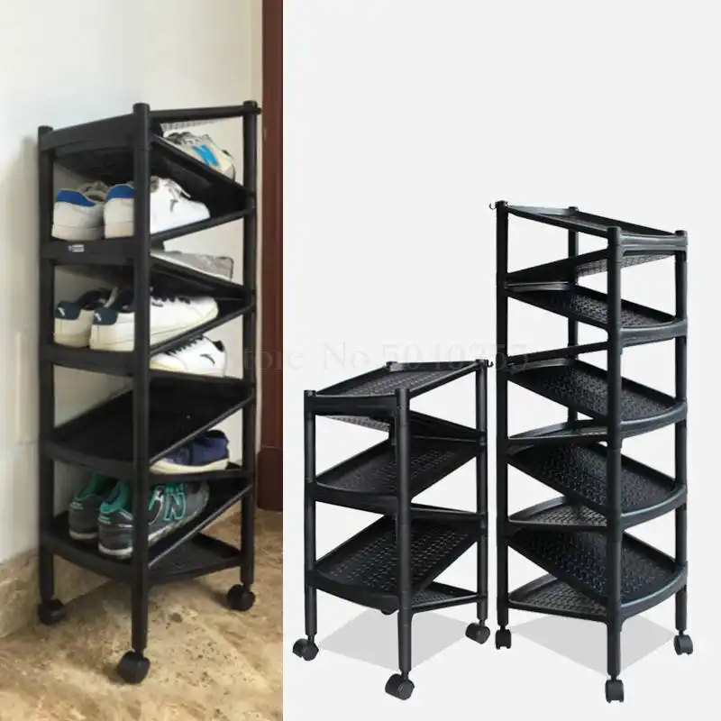 Minimalist Multi Layer Plastic Shoe Rack Creative Combination Dust