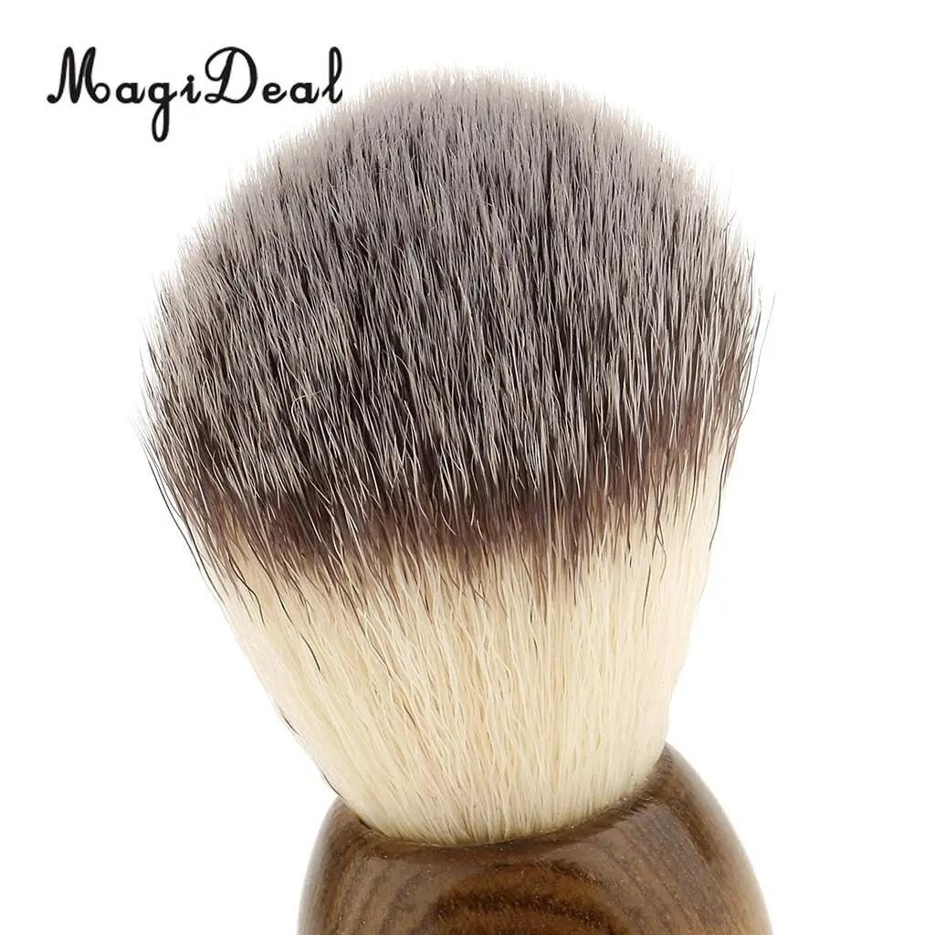 Set of 2pcs Bathroom Salon Men Beard Grooming Moustache Shaving Brush Bowl Set
