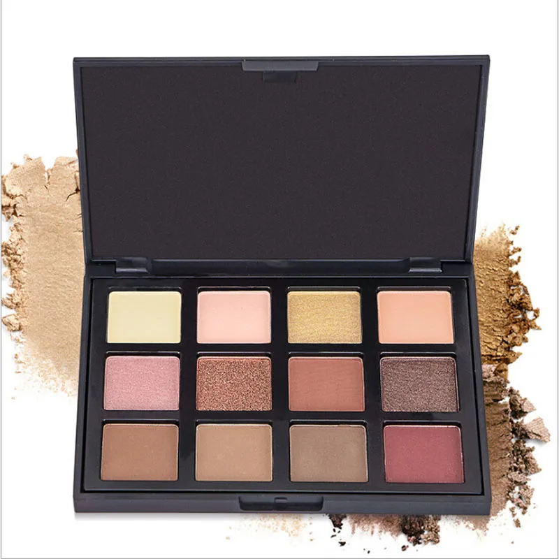 Палетка теней для век 12 цветов|shadow powder|eye shadow powdernude eye |