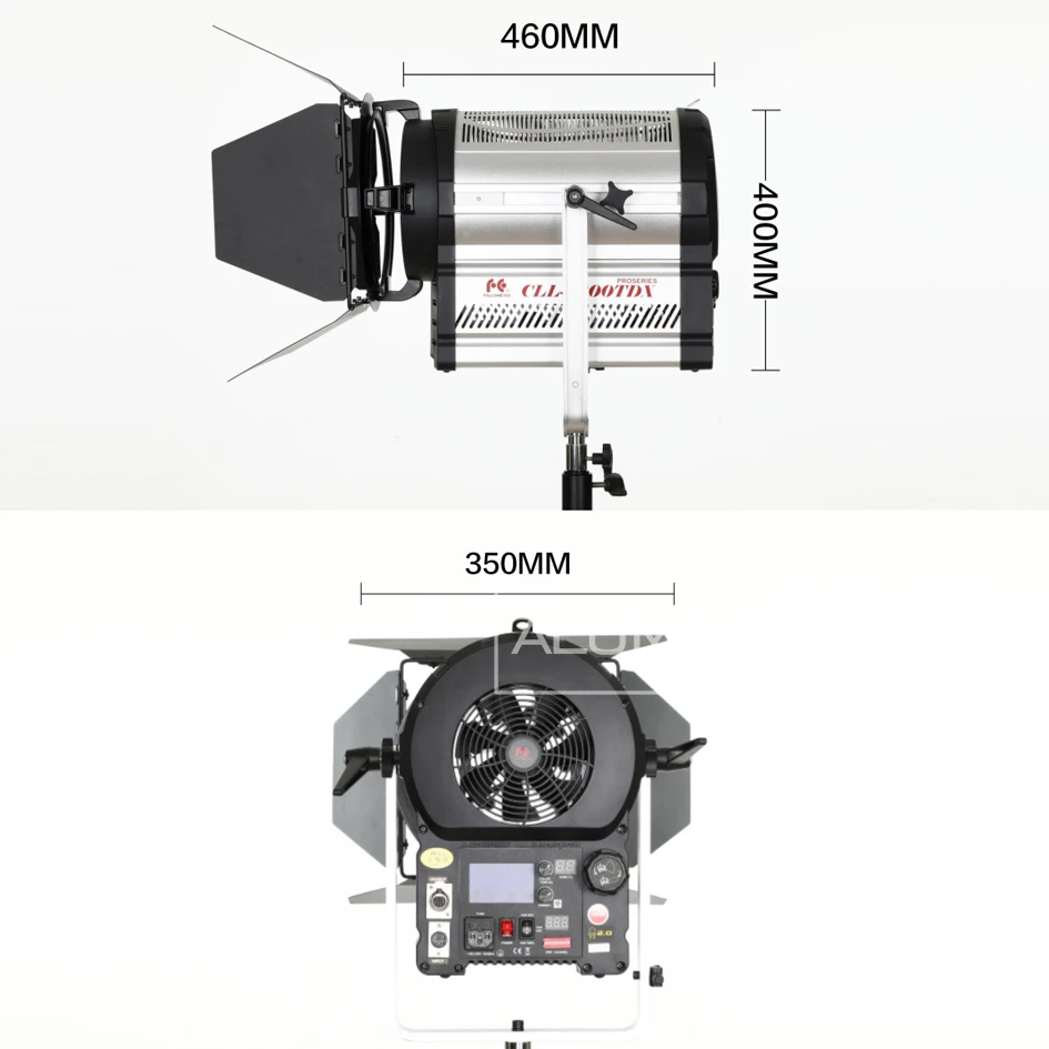 US $1.956.00 ALUMOTECH LED FRESNEL CLL4800TDX II DMX 480W BiColor MW Power Supply Light For Studio Photography Camera Video Lamp