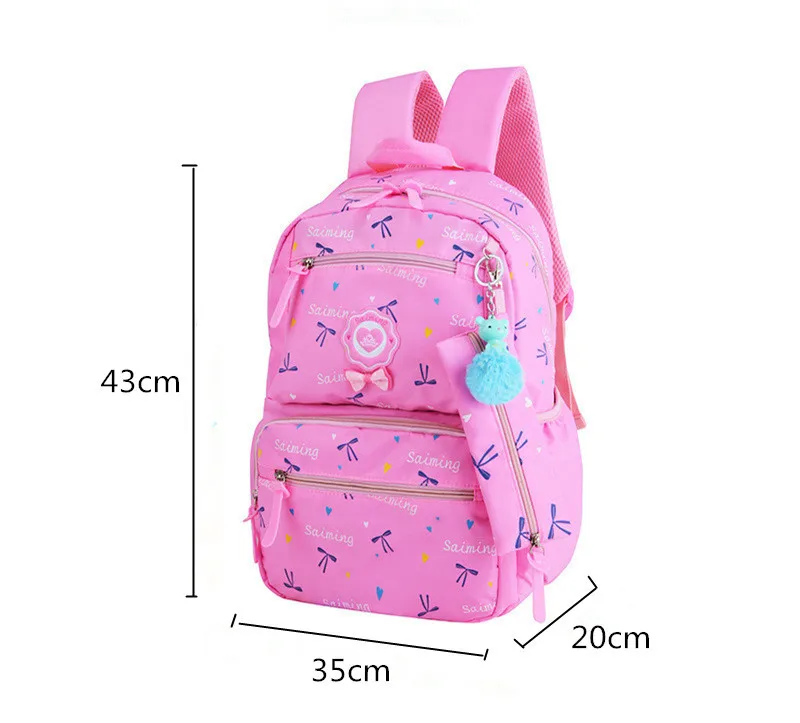 3 шт./компл. печать школьные сумки рюкзак школьный модная детская одежда Прекрасные Рюкзаки для детей девушки учащийся Mochila