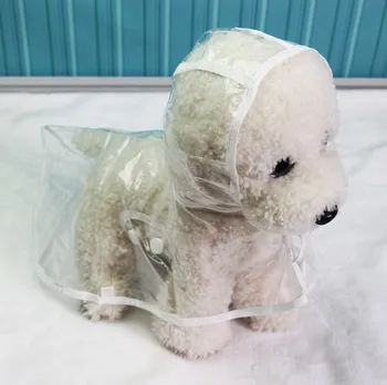 

1pcs Waterproof Dog Raincoat with Hood Transparent Pet Dog Puppy Rain Coat Cloak Costumes Clothes for Dogs Pet Supplies