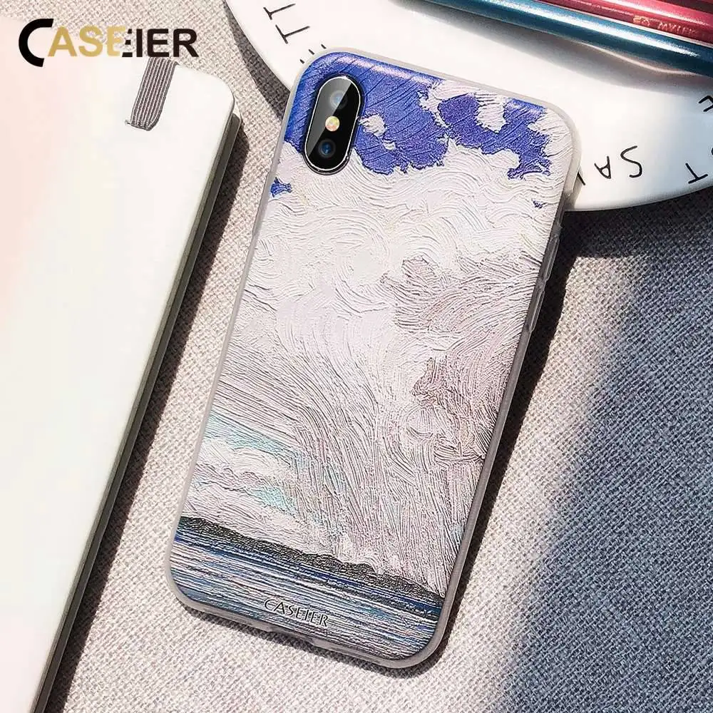 Чехол CASEIER для iPhone X XS MAX XR мягкий чехол из ТПУ 8 7 6 6S 5 SE оболочка |