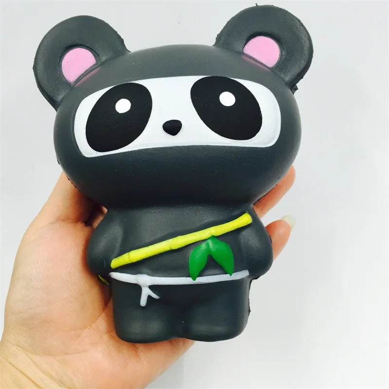 Mskwee Jumbo 14 см Kawaii ниндзя Squishy Panda Мягкие замедлить рост Веселый малыш игрушки мультфильм декомпрессии Squeeze игрушки для детей