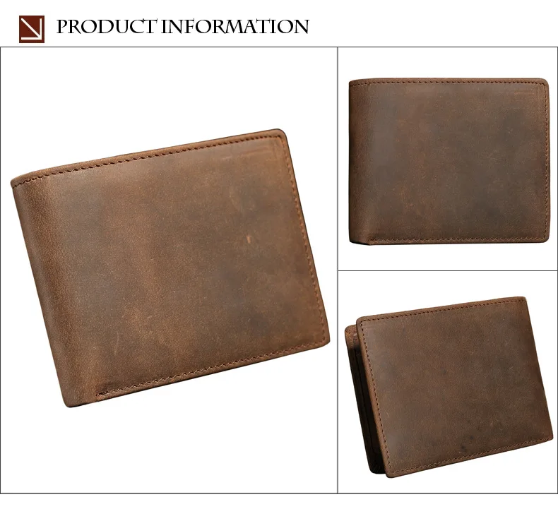 Men genuine leather wallet 13