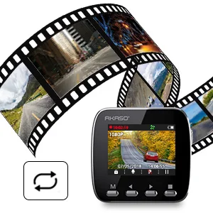 Car DVR WiFi Dash Cam with GPS AKASO V1 1296P Full