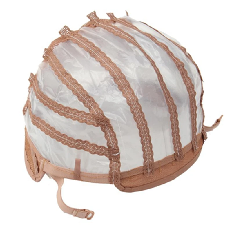 4 Colors Adjustable Strap Hair Net Lace Wig Cap Hairnet Top Stretch Mesh Caps Weaving Cap For Making Wig For Women Men