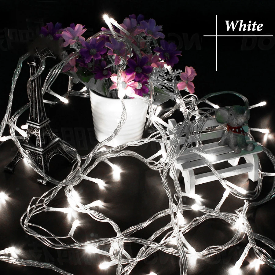 HUSUYUHU SISI 10 m 100 Led guirnalda de cuerda Luz de hadas del árbol de Navidad Luce impermeable Home Garden Party decoración de vacaciones al aire libre HUSUYUHU SISI 10 m 100 Led guirnalda de cuerda Luz de hadas del árbol de Navidad Luce impermeable Home Garden Party decoración de vacaciones al aire libre