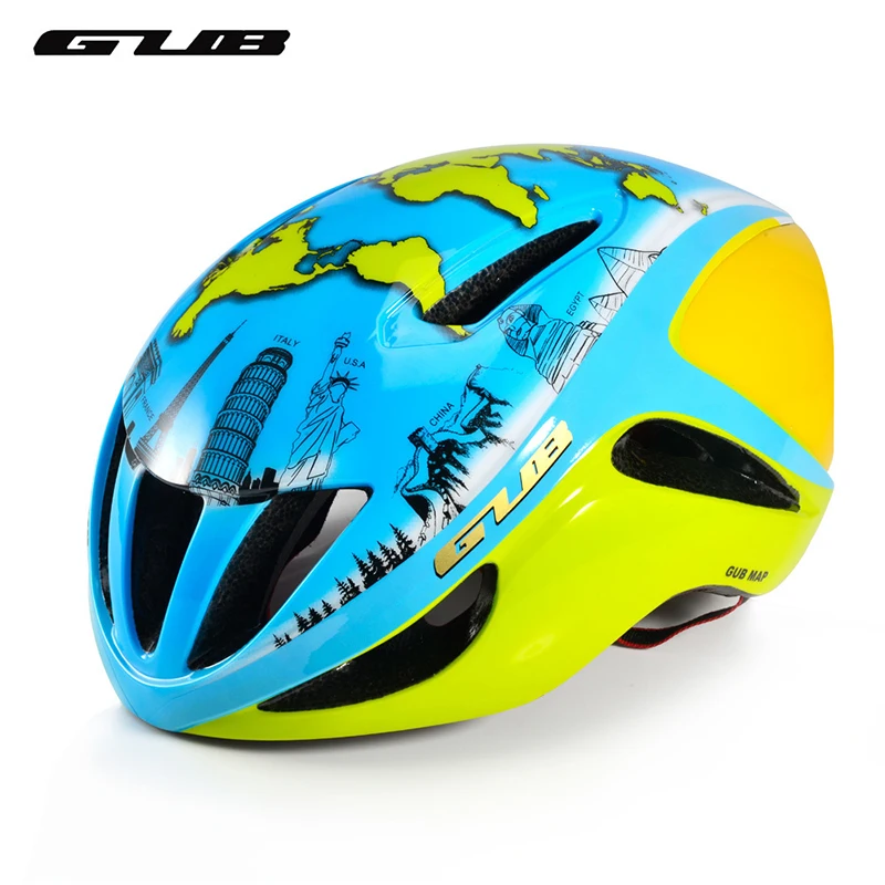 

Cycling Helmet Bicycle Safe Helmet MTB Road Bike Cap Ultralight Breathable Air Operated Helmet MAP Printing Cycling Equipment