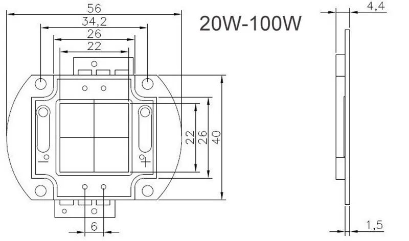 20-100W