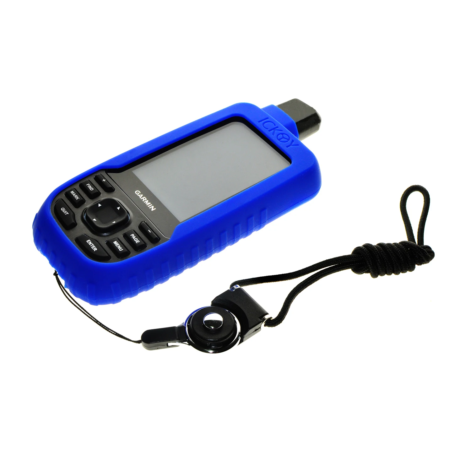 

Silicone Protect Case Skin +Black Detachable Ring Neck Strap Lanyard for GPS GPSMAP Garmin 66 66S 66ST 67 67s 67st Accessories