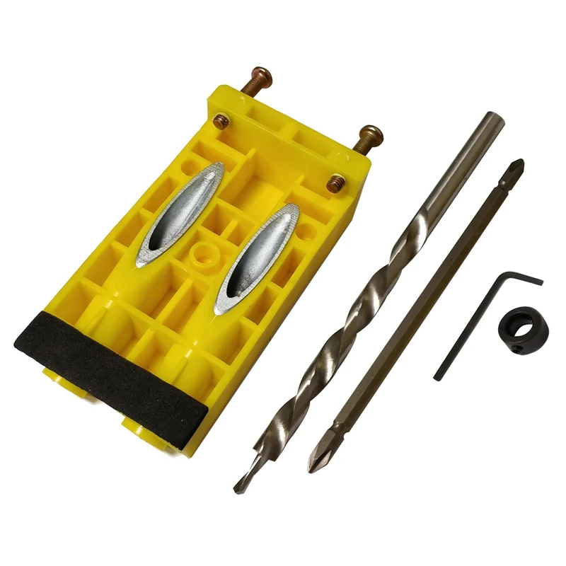 

Hot Pocket Hole Jig Kit, Drill Guide Set For Woodworking Home Carpentry Projects